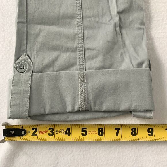 The North Face A5 Cargo Pants Womens 6 Roll Cuff Crop Gray Cotton Hiking - Picture 9 of 10
